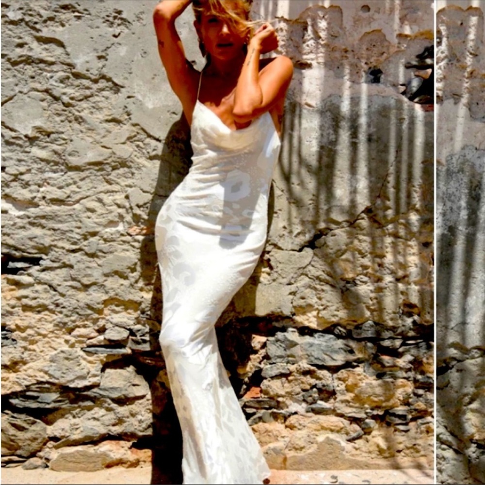 RAT & BOA White Primrose Slip Dress size S